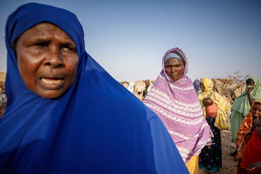 People displaced by the region's ongoing drought in a camp for IDPs.