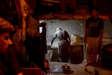 A bakery shop where a staff member said that since the arrival of the Taliban, they give at least 20 percent more bread to adult and child beggars than previously.