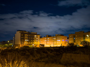 Housing blocks in El Palmar, a little town outside Murcia.