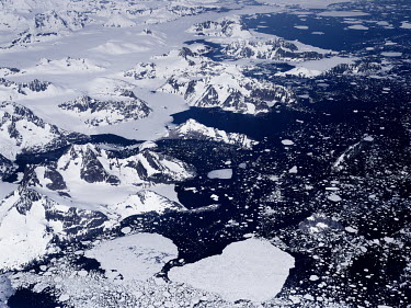 The Greenland ice sheet the second largest ice body in the world, after the Antarctic Ice Sheet. The ice sheet is almost 2,400 kilometres (1,500 mi) long in a north-south direction, and its greatest w...