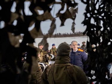 Prime Minister Jonas Gahr Store meets Norwegian and allied forces taking part in 'Cold Response 2022' (CR 22), a Norwegian military exercise involving invited allies and partner nations held between 1...
