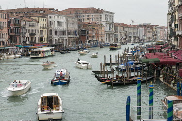 Boat traffic on the Grand Canal.