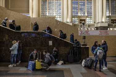 Although the mass exodus during the early weeks of the war has abated, a steady trickle of people are still leaving Kyiv on a daily basis, either heading further west or on to destinations in Europe.