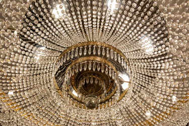 A chandelier at the Russian Mission to the UN in Geneva.