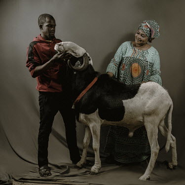 Madame Wane Fatou Binetou Diop and her brother Moustapha Diop show Mapate Junior, a two and a half year old Ladoum ram that is 112cm at the withers and 140cm in length.Ladoum sheep are a cross between...