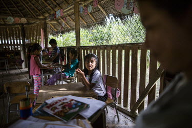 In the village a kindergarten and elementary school that integrates both traditional knowledge and the national curriculum has been created by the Yachak Association of Sarayaku (Atayak) to perpetuate...