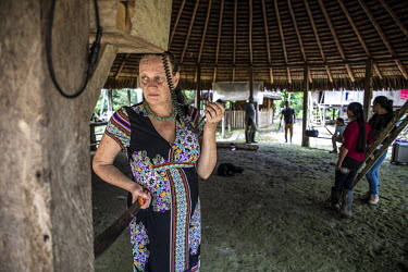 Sabine Bouchat, who came from Belgium to live in the Sarayaku community when she was 19 years old where she fell in love with Jose Gualinga, one of the leaders of the Sarayaku community.  They recentl...