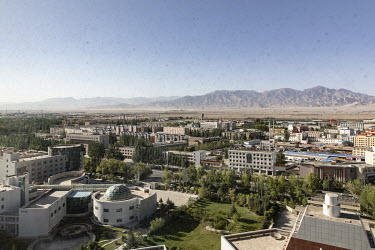 A view of the city in Golmud, a strategic town on the Tibetan Plateau which serves as a military staging point for Tibet and Xinjiang, both restive ethnic minority regions.