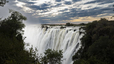 Victoria Falls on the Zambezi River.