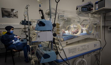 A baby is treated in an incubator in the neo-natal intensive care unit at Karantina Public Hospital. The hospital has only a few days of diesel in reserve. If the generators stop, these babies die.  F...