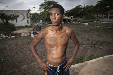 Edimondo Junior (24), an ex-cocaine user at the Tendas el Shaddai drug rehabilitation centre.  The Cape Verde islands lie on what's known as 'Highway 10', the DEA's nickname for the smuggling route at...
