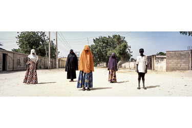 Children, who were all abducted by Boko Haram. They were forced to watch and participate in executions and fighting. The girls were forced to marry militants and made to wear explosive vests to make s...