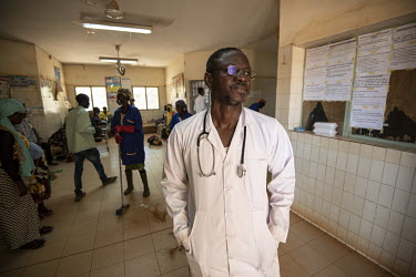Dr Dabire Germain, Head General Paediatrician at the Kaya Regional Hospital. The hospital is operating at over 100% capacity, with three patients per bed.  Once considered 'safe', Burkina Faso (meanin...