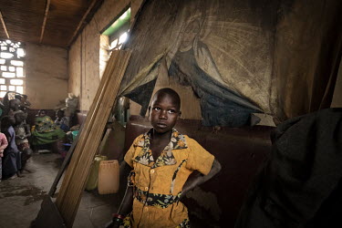 Grace Imani, who sleeps in a disused church along with several hundred other IDPs in Drodro where at least 20,000 displaced people are living.  There are at least 5.5 million internally displaced peop...