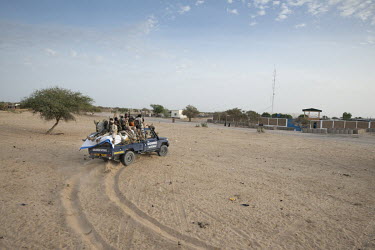Chadian defence forces in Baga Sola.  Lake Chad, which spanned 9,652sqm in 1963, has shrunk by 90 per cent in recent decades. Climate change is to blame, with population growth and unplanned irrigatio...
