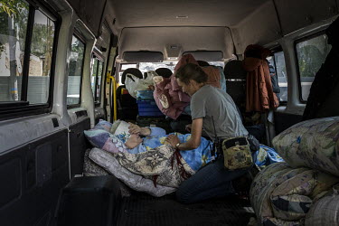 Retired railway worker, Nina Zakharenko (72) is emotional having left her home in Bakhmut during an evacuation mission run by Vostok-SOS. As Russian forces continue their offensive in eastern Ukraine,...