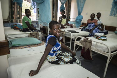 A patient on a ward in the Fistula Care Centre (FCC) in the grounds of Bwaila Hospital.  An estimated two million women and girls in Africa are suffering from obstetric fistula caused by prolonged, ob...