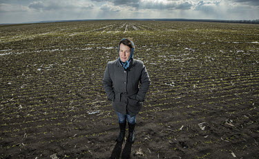 Farm administrator Svitlana Sirko walks on her farm in the Odessa Oblast. Ukraine produces almost 12% of the wheat in the global export market.