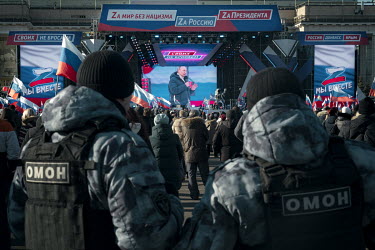 Watched by OMOH (Special Purpose Mobile Unit police) and his supporters, Vladimir Putin makes a speech during which he quotes words attributed to Jesus: ''There is no greater love than thisâ�^that a...