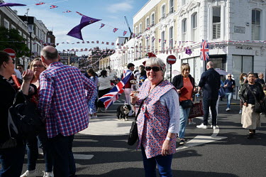 Judi Edwards at the Abingdon Platinum Jubilee street party held to commemorate 70 years on the throne for HRH Queen Elizabeth II.