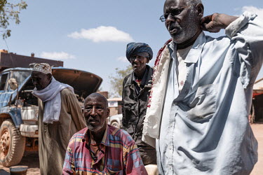 Village elders discuss the situation they find themselves in. Jipril Farah: ''We are overwhelmed, there are so many people coming. It has never been like this before. People are very worried about the...