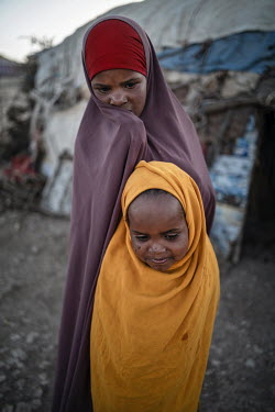 Sisters Hani and Suleelcha refugees from Ethiopia.