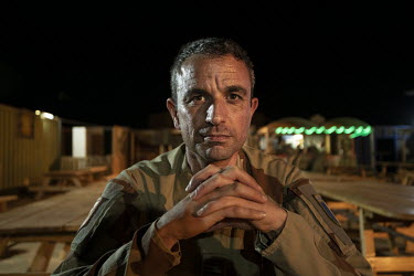 Colonel Herve Fernando, officer commanding the French Desert Helicopter Battle Group for Operation Barkhane.  In 2012, Islamist radicals linked to al-Qaeda, hijacked an uprising by ethnic Tuareg peopl...