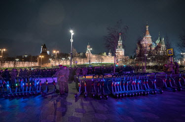 A Victory Day parade rehearsal on Red Square.