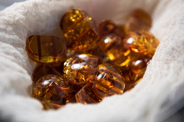 Amber from the Kaliningrad Amber Plant which conducts industrial production of amber near the village of Yantarny. 90% of the world's amber reserves are concentrated here. Mining is carried out in an...