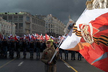 About one million people in Moscow took part in the procession of the Immortal Regiment. The memory of those who fought against fascism are used to unite people in support of the ongoing war in Ukrain...