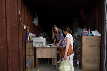 Yulia, a volunteer with the Decimal Circle organisation, which provides assistance to refugees from Ukraine. Yulia collects food and household kits . Each set is designed to last for 2-3 weeks. Since...