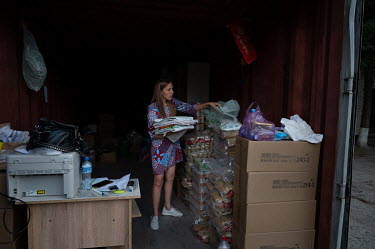 Yulia, a volunteer with the Decimal Circle organisation, which provides assistance to refugees from Ukraine. Yulia collects food and household kits . Each set is designed to last for 2-3 weeks. Since...