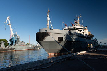 Ships from the Baltic Fleet at the Baltic Naval Base in Baltiysk, the largest base of the Russian Naval Fleet on the Baltic Sea. Until the 1990s, the city was closed to Russians.