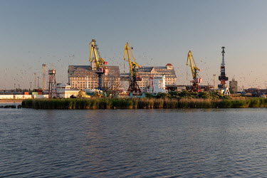The port of Kaliningrad, the only ice-free Russian port on the Baltic.