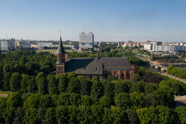 Kaliningrad Cathedral which is located on the 'Island of Immanuel Kant' (the former Kneiphof). The cathedral and the urban area around it were destroyed by bombing during World War II. In Soviet times...