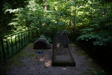 A German cemetery on the Curonian Spit. Three graves have been preserved in the cemetery, two of them belong to the scientists Johannes Thienemann and Franz Ef. Most of the German cemeteries in the Ka...