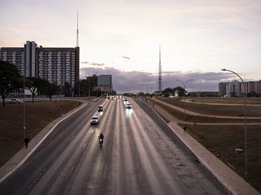 TV Tower on the Monumental Axis or Eixo Monumental, the main avenue in Brasilia's city design.