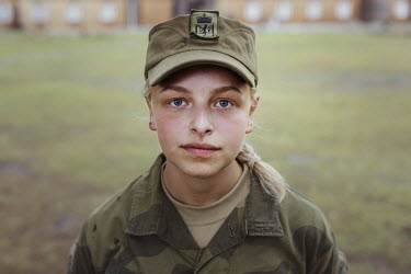 Vilde Boysen (18), an army conscript doing her military service.