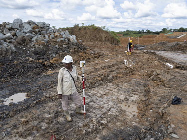 The construction site of the Sepaku Semoi Dam. The reservoir will provide drinking water to the new Indonesian capital Nusantara that will be built in this area.In 2019, President Widodo announced the...