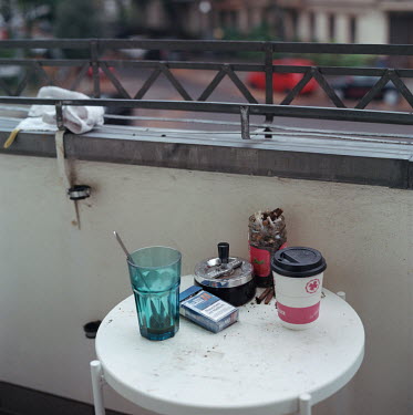 The balcony of Ali's apartment.Ali is a journalist from Uzbekistan who identifies as non-binary (Ali uses alternating she/he pronouns) and now lives in Berlin. Having lived in Moscow for many years, A...