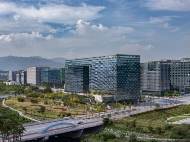 The headquarters of NCsoft, one of the largest South Korean developers and publishers of massively multiplayer online role-playing video computer games.
