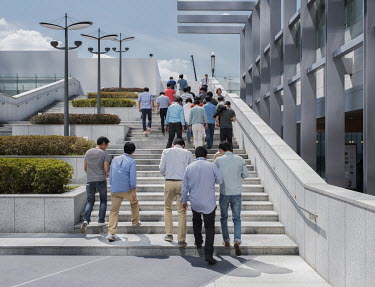 Employees at Samsung Digital city, the headquarters of Samsung.