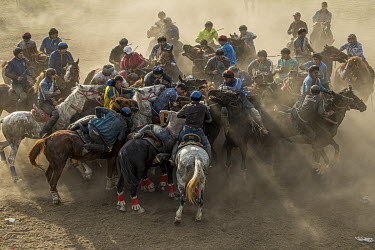 'Kokpar', an ancient equestrian sport in which riders attempt to deposit a headless goat carcass in the opponent's goal, is believed to have originated in the horse raids of Genghis Khan in the early...