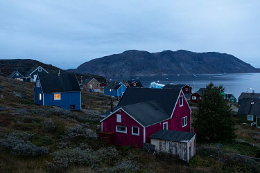 Narsaq and the Narsaq fjord (background) have a more mild climate to other areas of Greenland, and have made it home to the country's only slaughterhouse (NEQI), the majority of the sheep farming, and...
