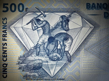 Money, banknotes: Congo, 500 Francs, issued 2013.