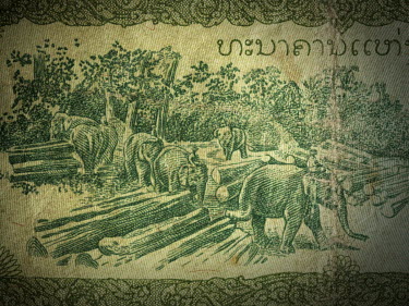 Money, banknotes: Laos, 5 Kip, issued 1979.