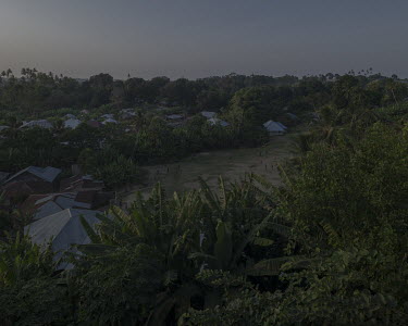A view over a settlement where, according to locals beliefs, violent night time attacks by a nocturnal shape-shifting bat-like entity locally called 'Popobawa' ( 'bat wing' in Swahili ) took place in...