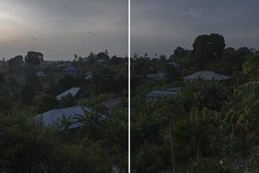 A view over a settlement where, according to locals beliefs, violent night time attacks by a nocturnal shape-shifting bat-like entity locally called 'Popobawa' ( 'bat wing' in Swahili ) took place in...