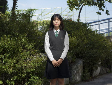 A 16-year-old student at Choongang High School. Stitched photograph