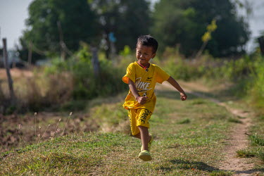5-year old Makara, who was born with bilateral clubfoot, runs along a footpath leading to his home. Makara's family had assumed clubfoot was not treatable until a chance encounter with a neighbour who...